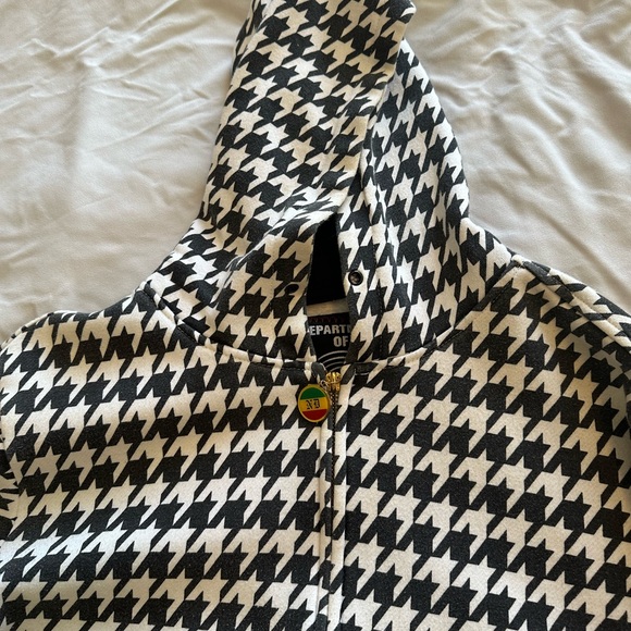 RARE No Doubt Houndstooth Concert Hoodie-XS - Picture 12 of 13